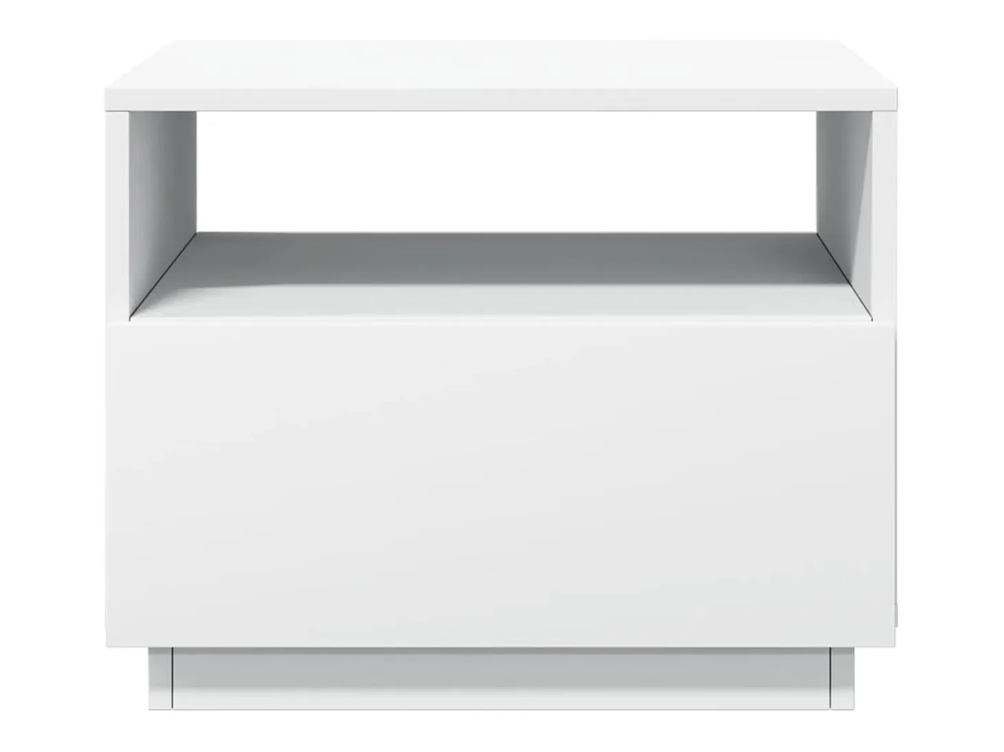 Mesa de centro con luces LED blanco 50x49x40 cm