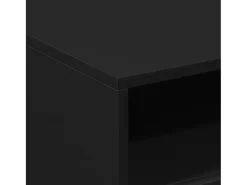 Mesa de centro con luces LED negro 50x49x40 cm