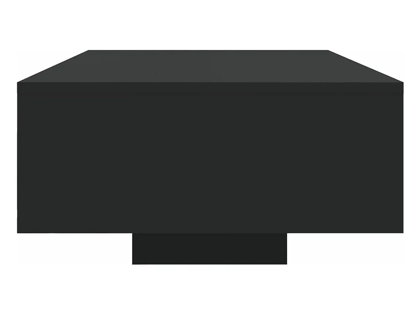 Mesa de centro con luces LED negro 85x55x31 cm