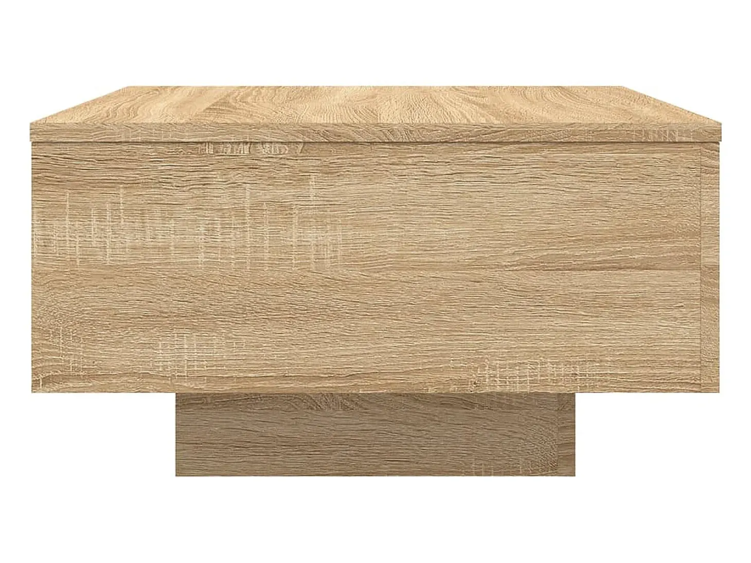 Mesa de centro con luces LED roble Sonoma 55x55x31 cm