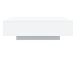 Mesa de centro con luces LED blanco 100x100x31 cm