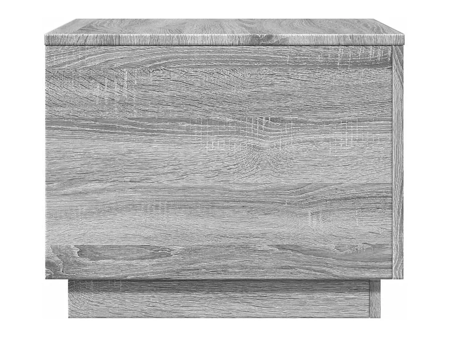 Mesa de centro con luces LED gris Sonoma 50x50x40 cm