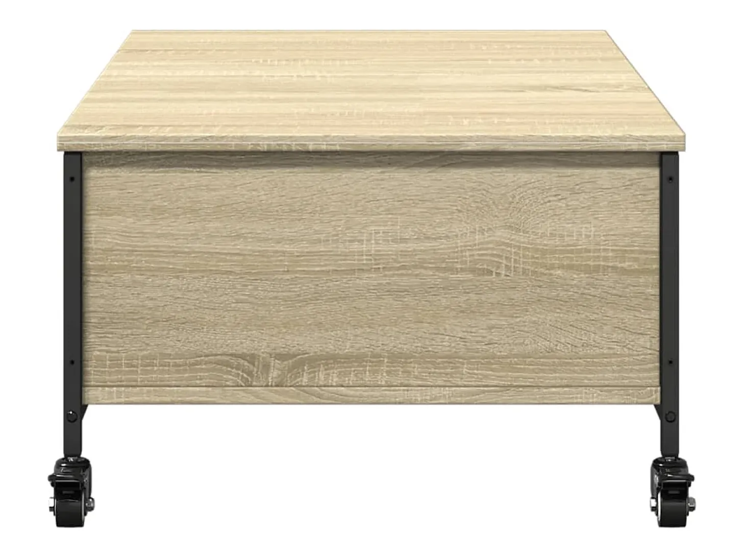 Mesa de centro con ruedas madera ingeniería Sonoma 91x55x34 cm
