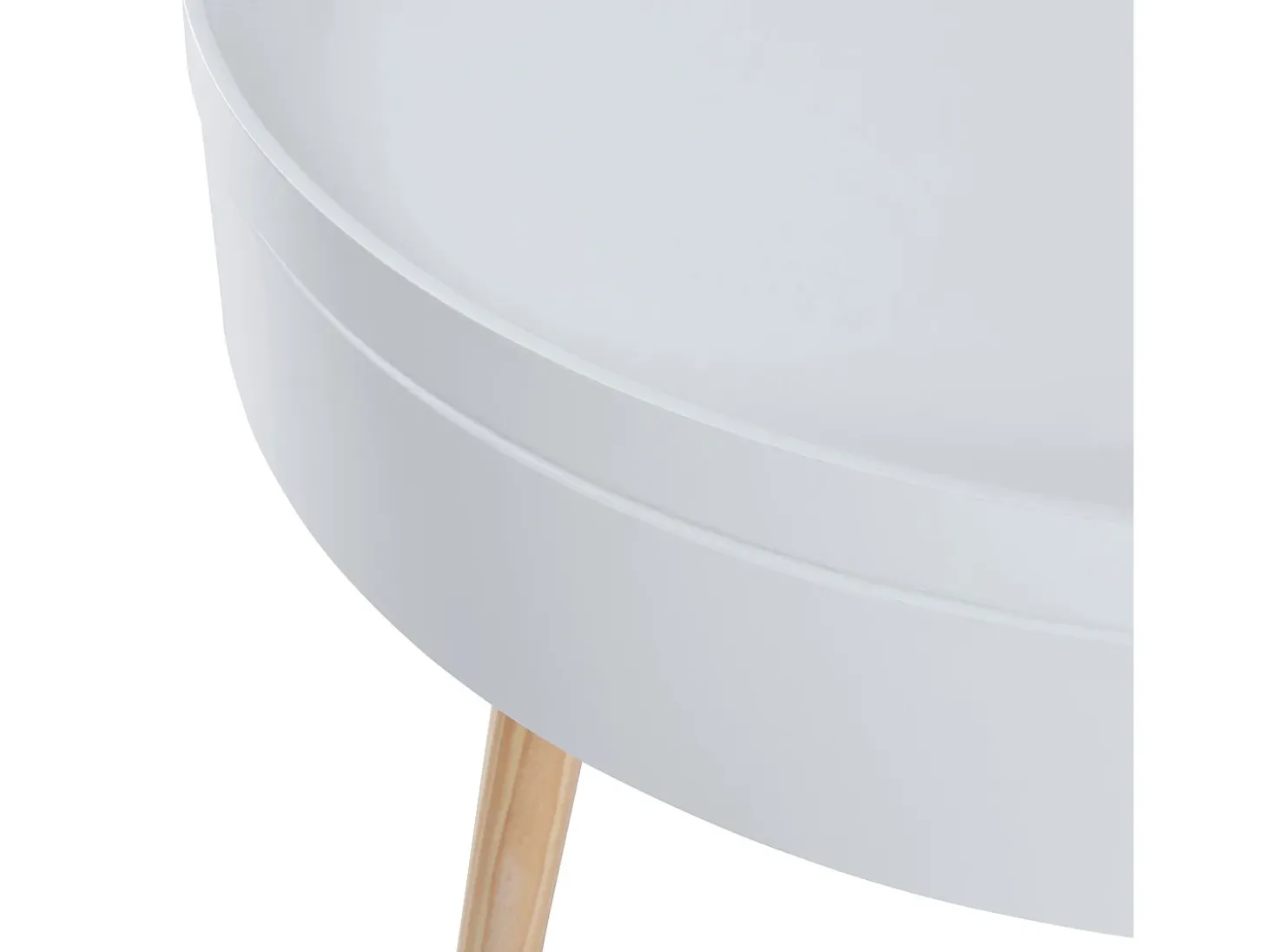 Mesa de centro con tablero extraíble 45 x 60 cm blanca 03_0008427