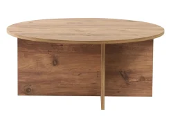 Mesa de centro con tablero redondeado L90 cm - SOLEIL