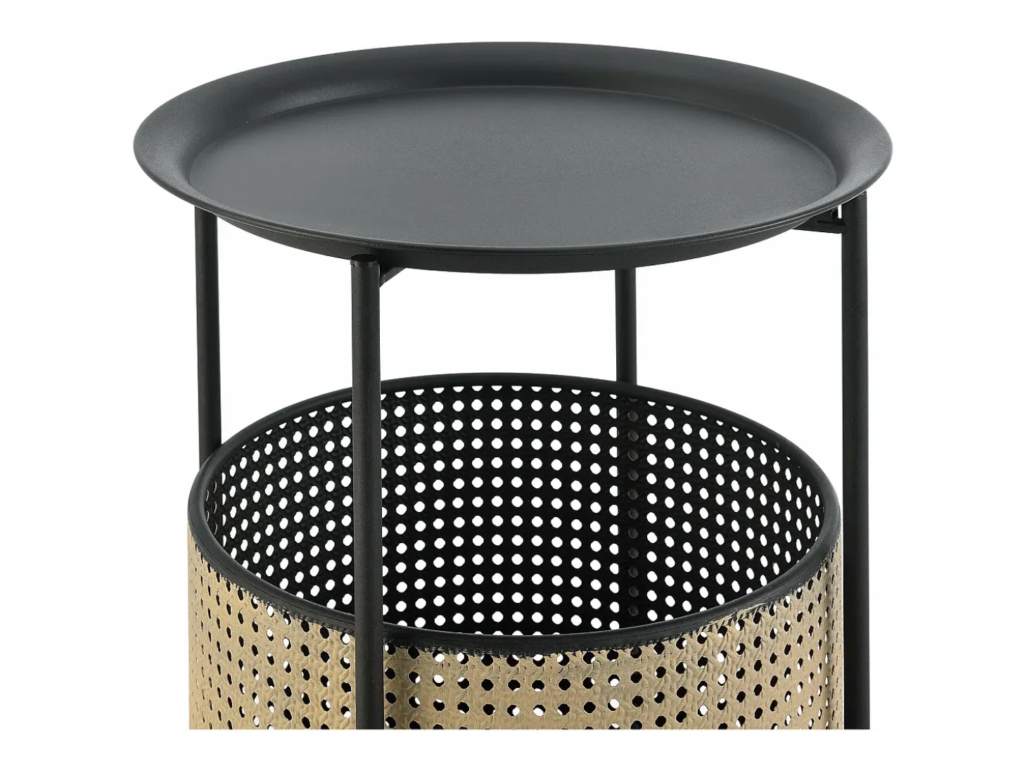 Mesa de centro con tapa extraíble 40 x 35 cm arena negra 03_0008523