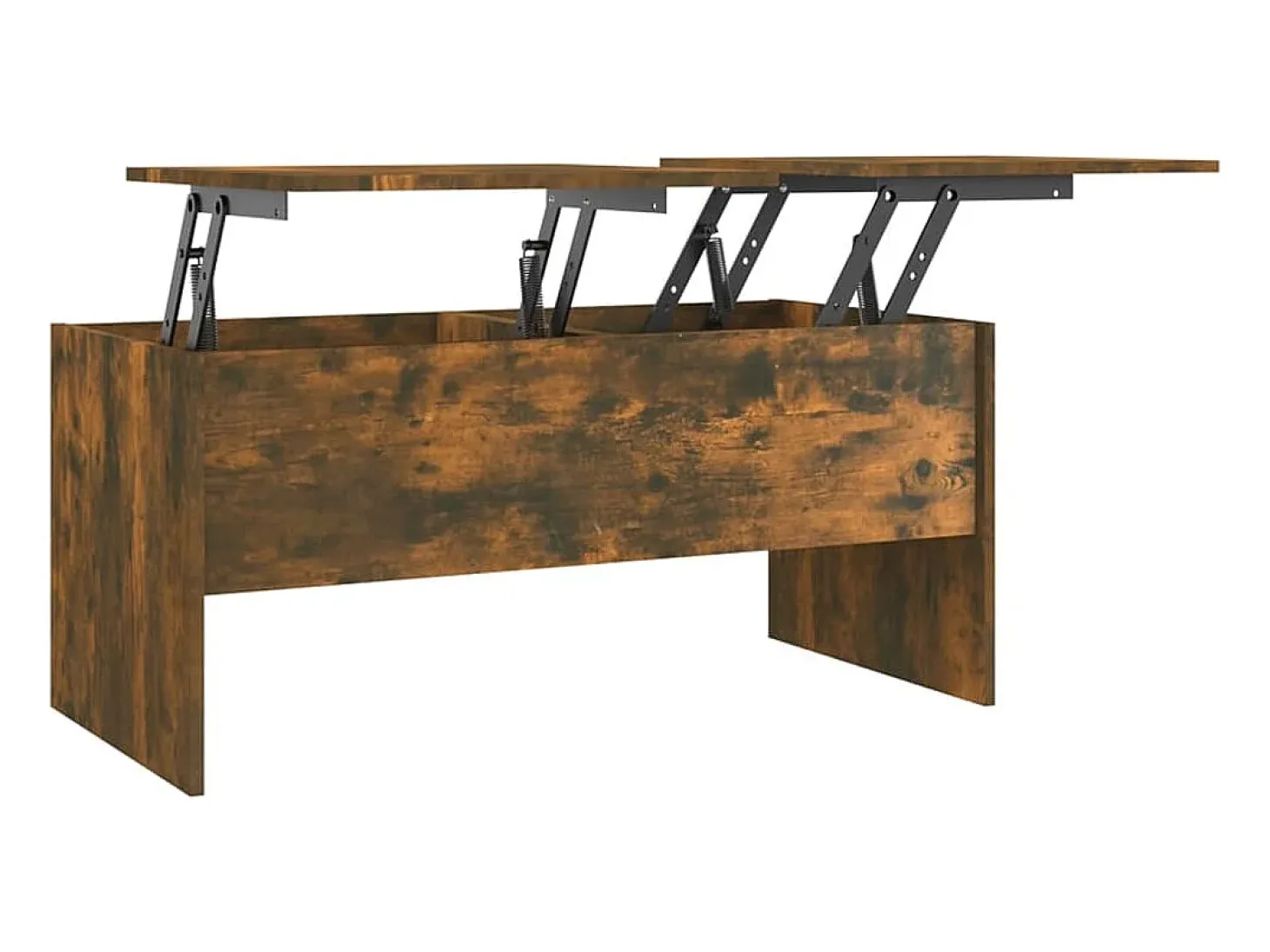Mesa de centro contrachapado roble ahumado 102x50,5x46,5 cm