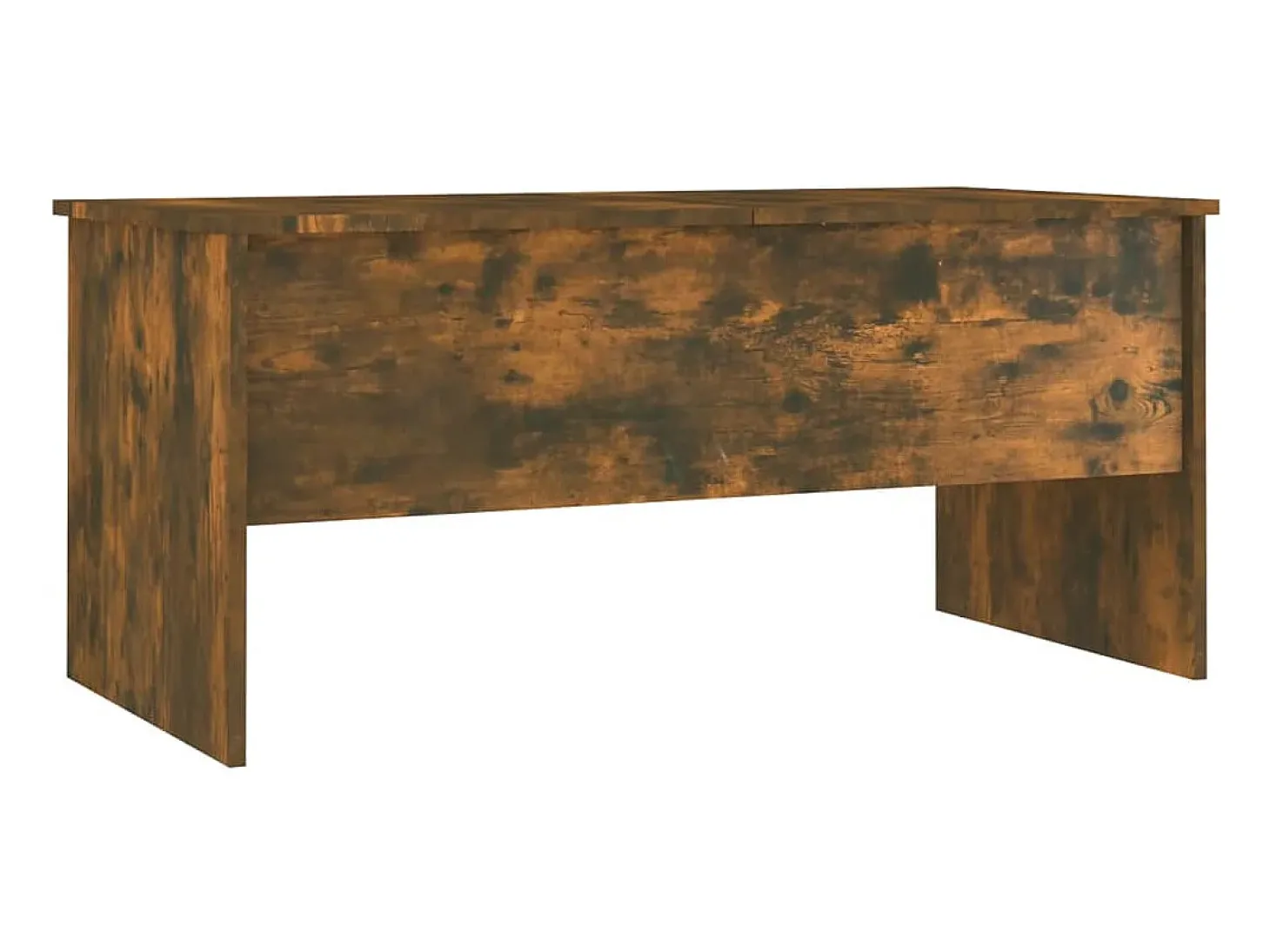 Mesa de centro contrachapado roble ahumado 102x50,5x46,5 cm