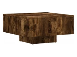 Mesa de centro contrachapado roble ahumado 60x60x31,5 cm
