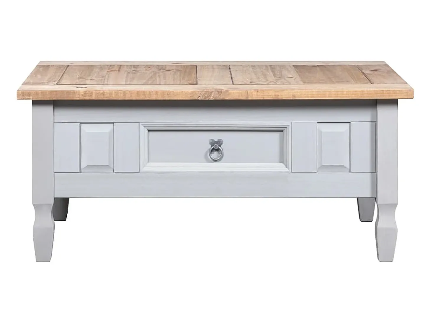 Mesa de centro Corona Range pino mexicano gris 100x60x45 cm