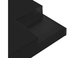 Mesa de centro cuadrada con caja de almacenamiento extraíble - Luces LED en la parte inferior - Negro