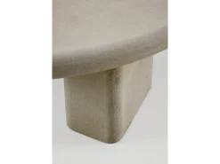 Mesa de centro de 140 x 70 cm de poliresina cemento arena