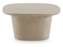 Mesa de centro de 80 x 80 cm de poliresina cemento arena