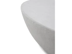 Mesa de centro de 120 x 70 cm de poliresina cemento blanco
