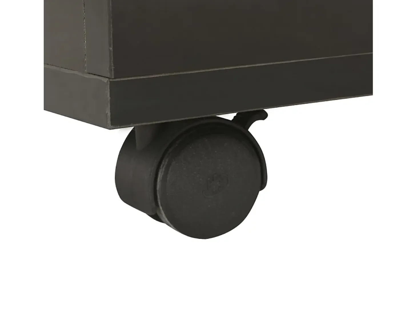 Mesa de centro de aglomerado negro brillante 60x60x35 cm