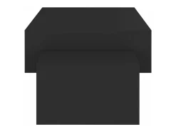Mesa de centro de aglomerado negro 105x55x32 cm