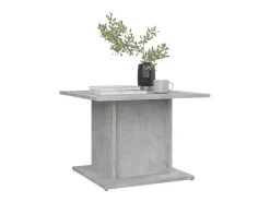 Mesa de centro de aglomerado gris hormigón 55,5x55,5x40 cm
