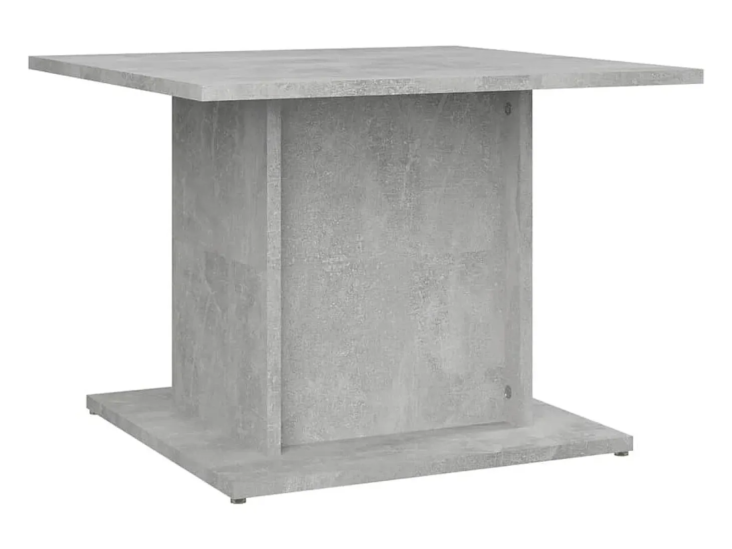 Mesa de centro de aglomerado gris hormigón 55,5x55,5x40 cm