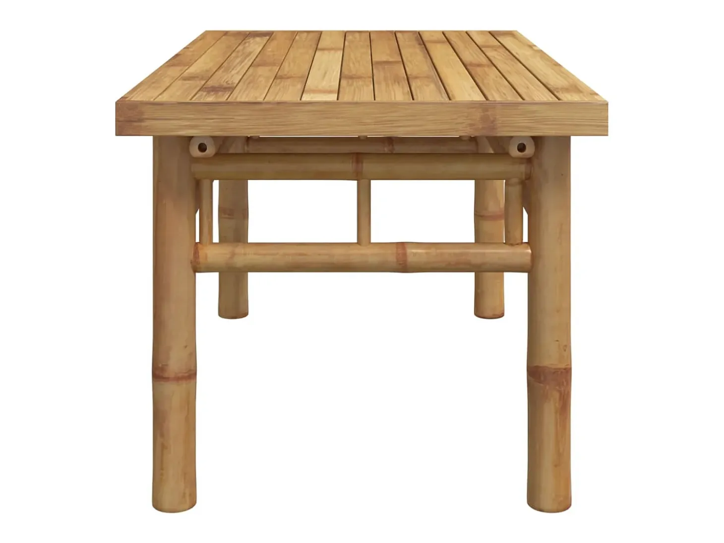 Mesa de centro de bambú 70x40x35 cm
