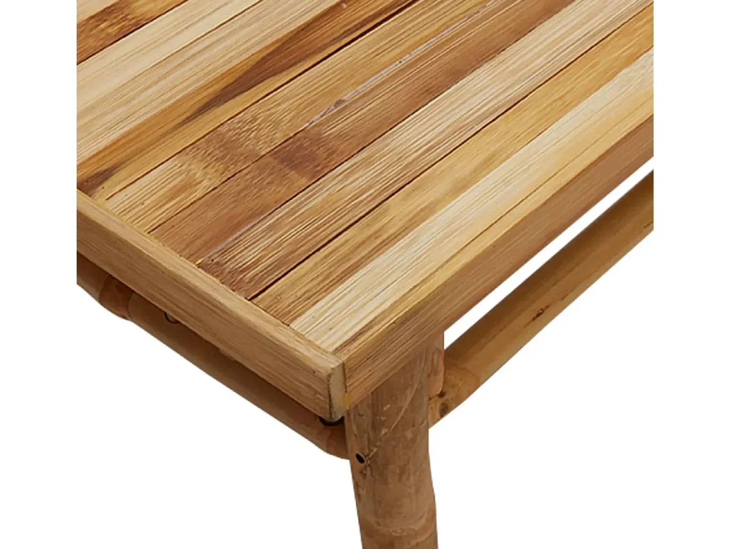 Mesa de centro de bambú 70x40x35 cm