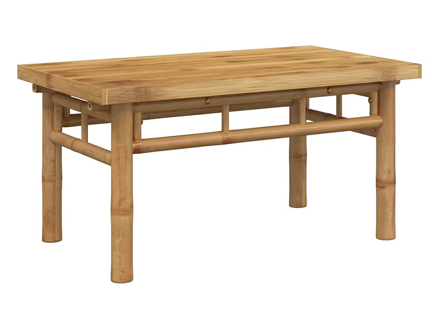 Mesa de centro de bambú 70x40x35 cm