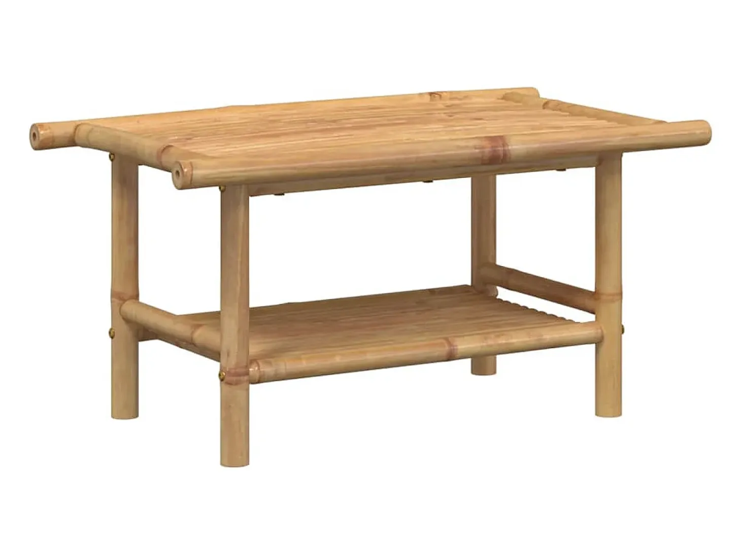 Mesa de centro de bambú 70x40x35 cm
