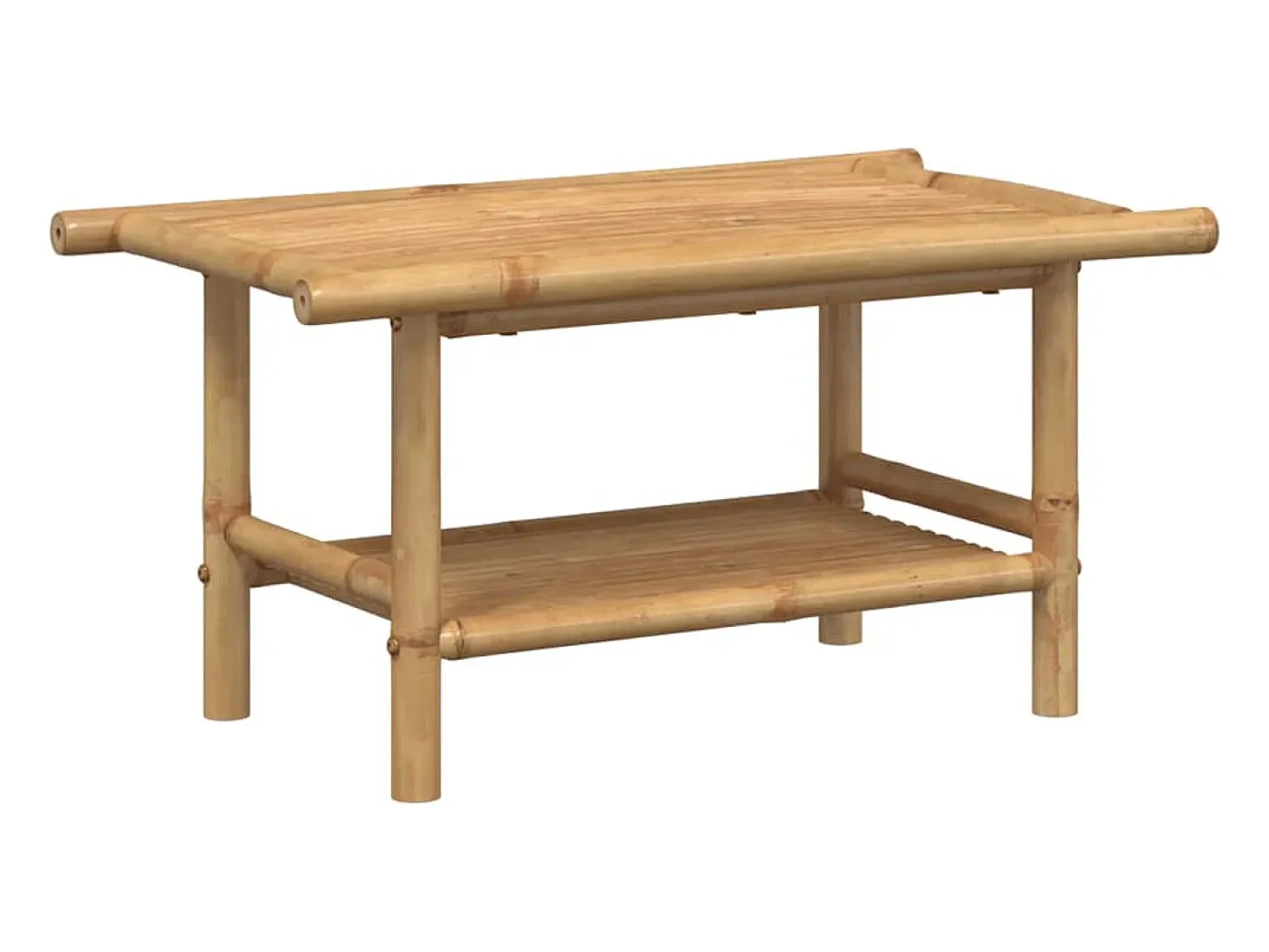 Mesa de centro de bambú 70x40x35 cm