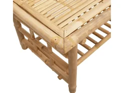 Mesa de centro de bambú 70x45x36 cm