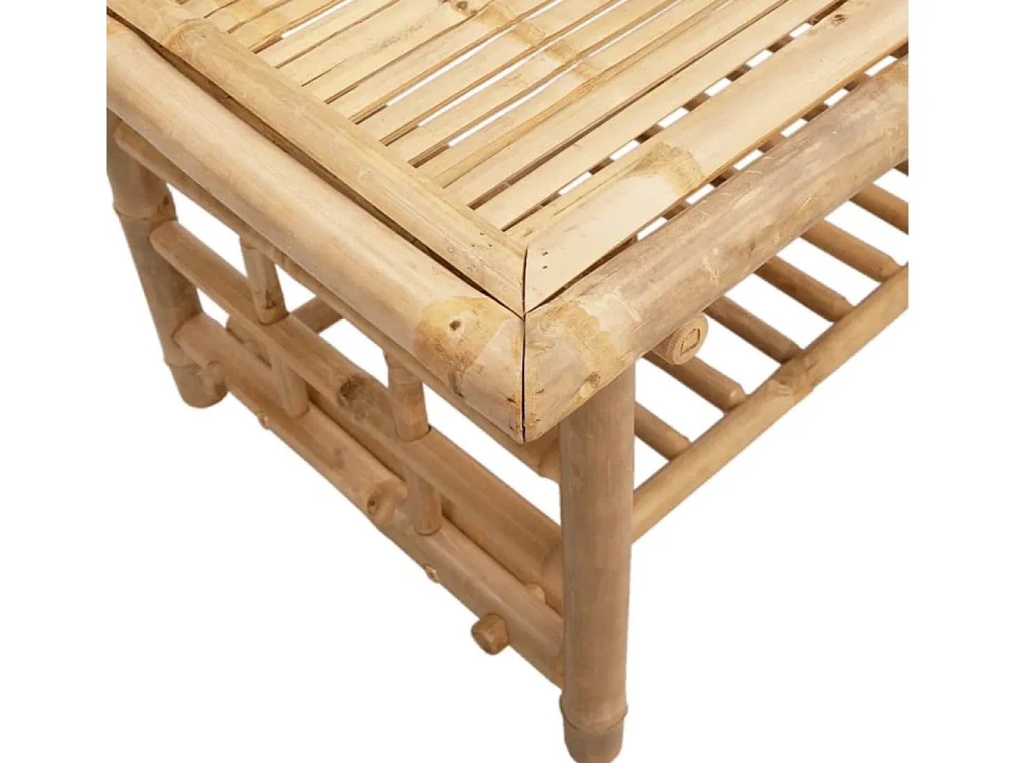Mesa de centro de bambú 70x45x36 cm
