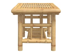 Mesa de centro de bambú 70x45x36 cm