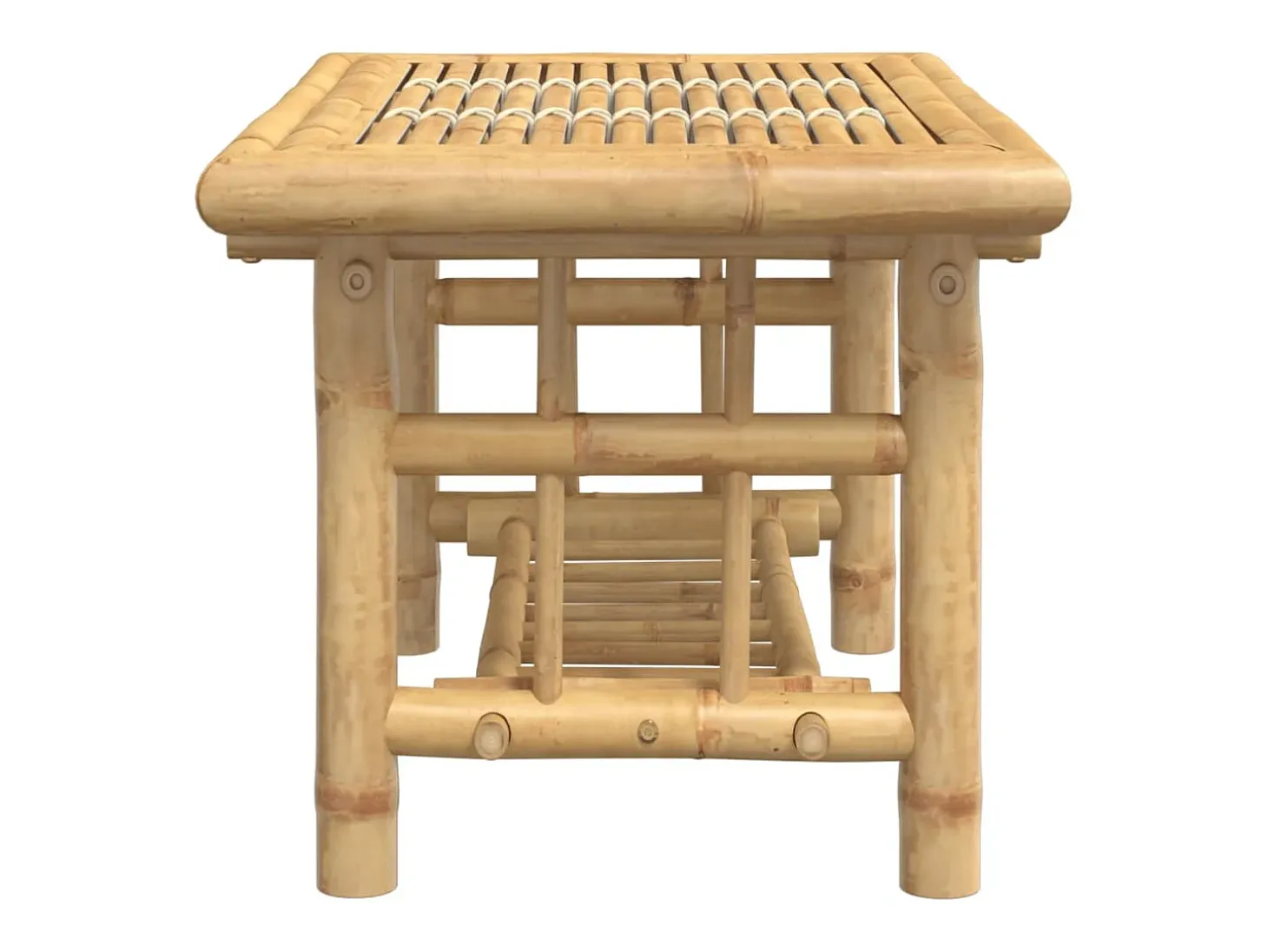 Mesa de centro de bambú 70x45x36 cm