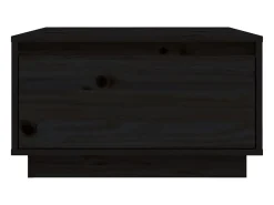 Mesa de centro de madera maciza de pino negro 55x56x32 cm