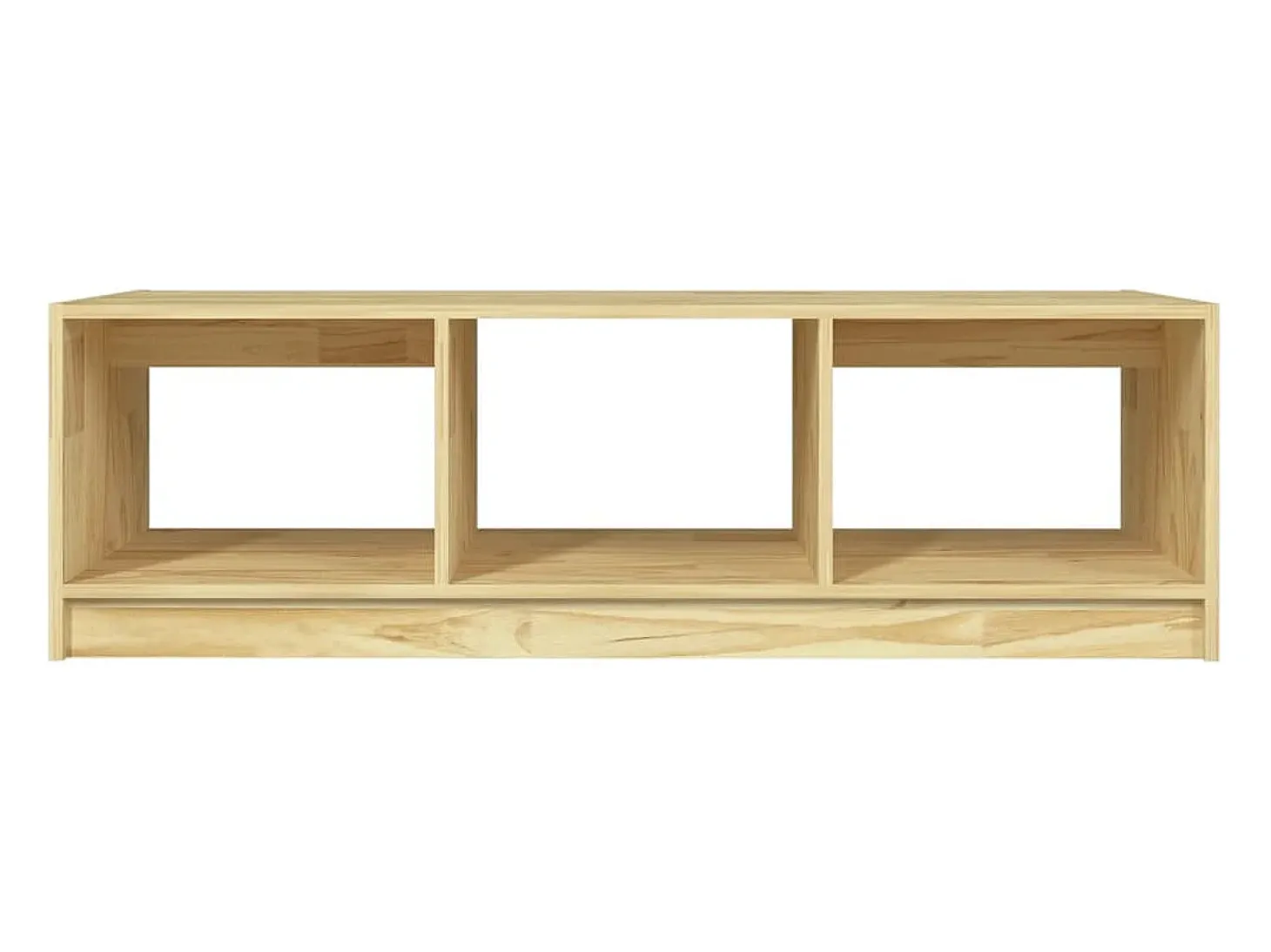 Mesa de centro de madera maciza de pino 110x50x34 cm