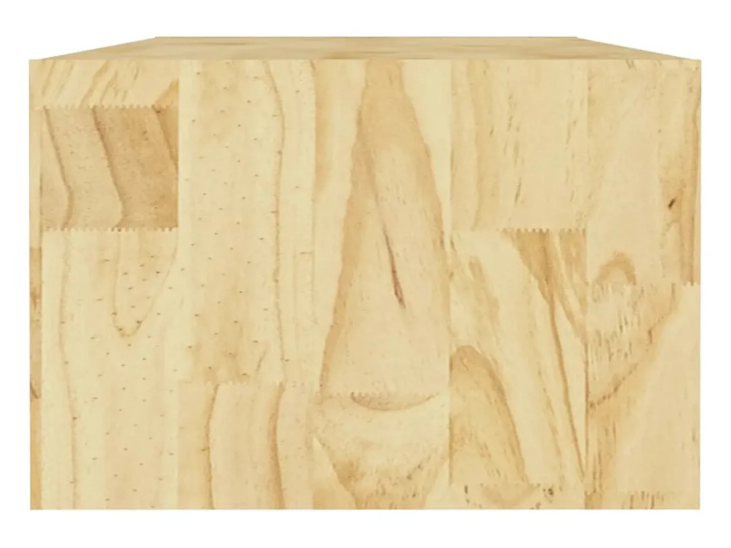 Mesa de centro de madera maciza de pino 110x50x34 cm