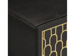 Mesa de centro de madera maciza mango 100x54x40 cm