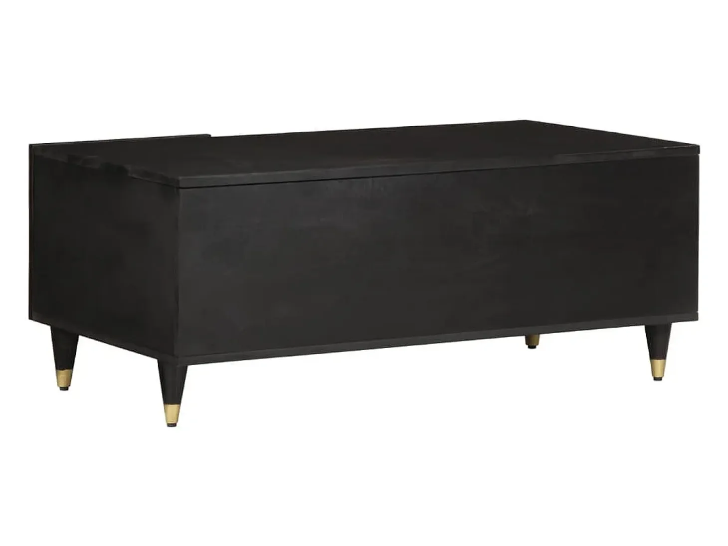Mesa de centro de madera maciza mango 100x54x40 cm