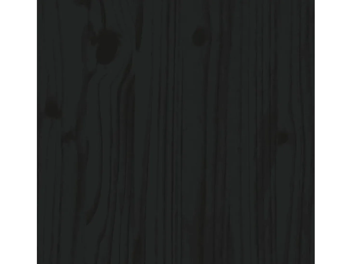 Mesa de centro de madera maciza de pino negro 87x48x35 cm
