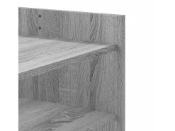 Mesa de centro de madera de ingeniería gris Sonoma 80x50x50 cm