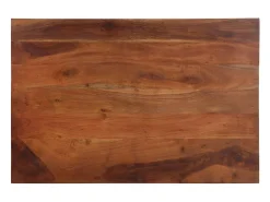 Mesa de centro de madera maciza 90x60x30 cm acacia
