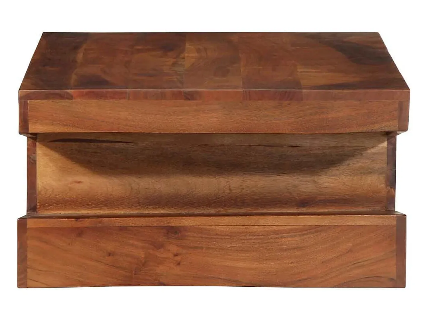 Mesa de centro de madera maciza 90x60x30 cm acacia