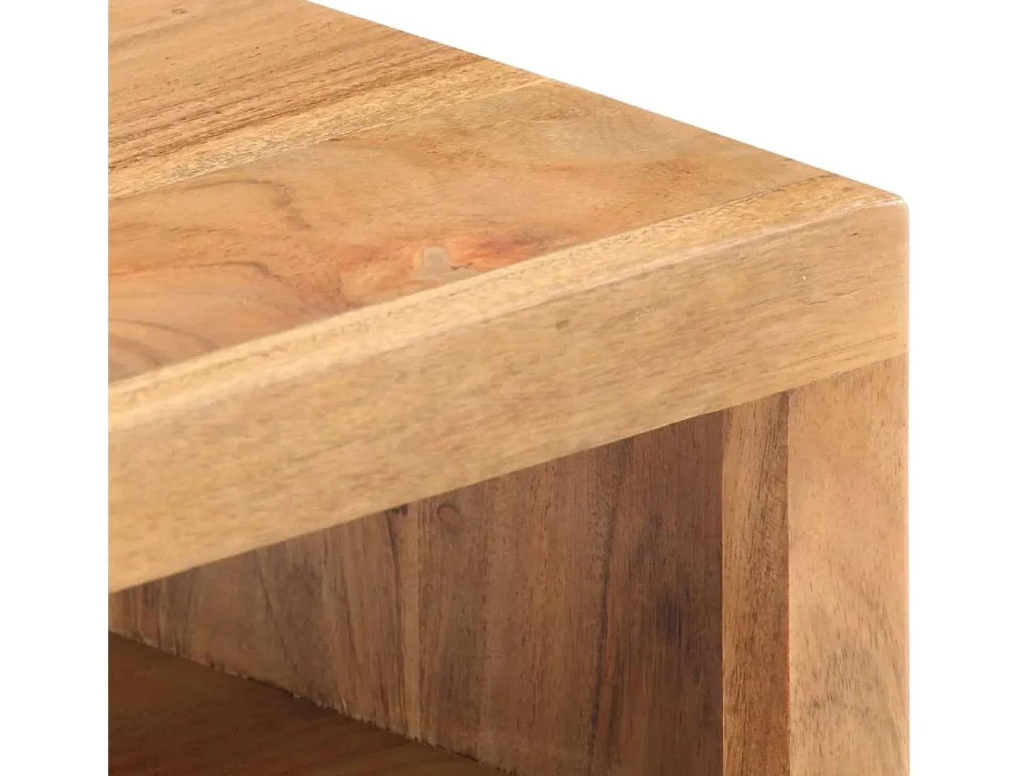 Mesa de centro de madera maciza de acacia 90x45x40cm