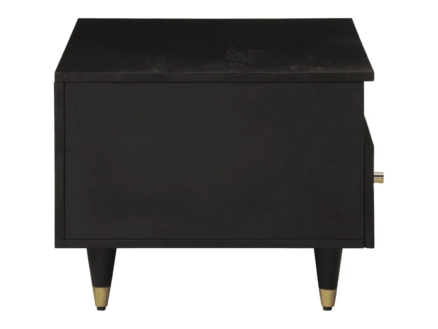 Mesa de centro de madera maciza mango 80x54x40 cm
