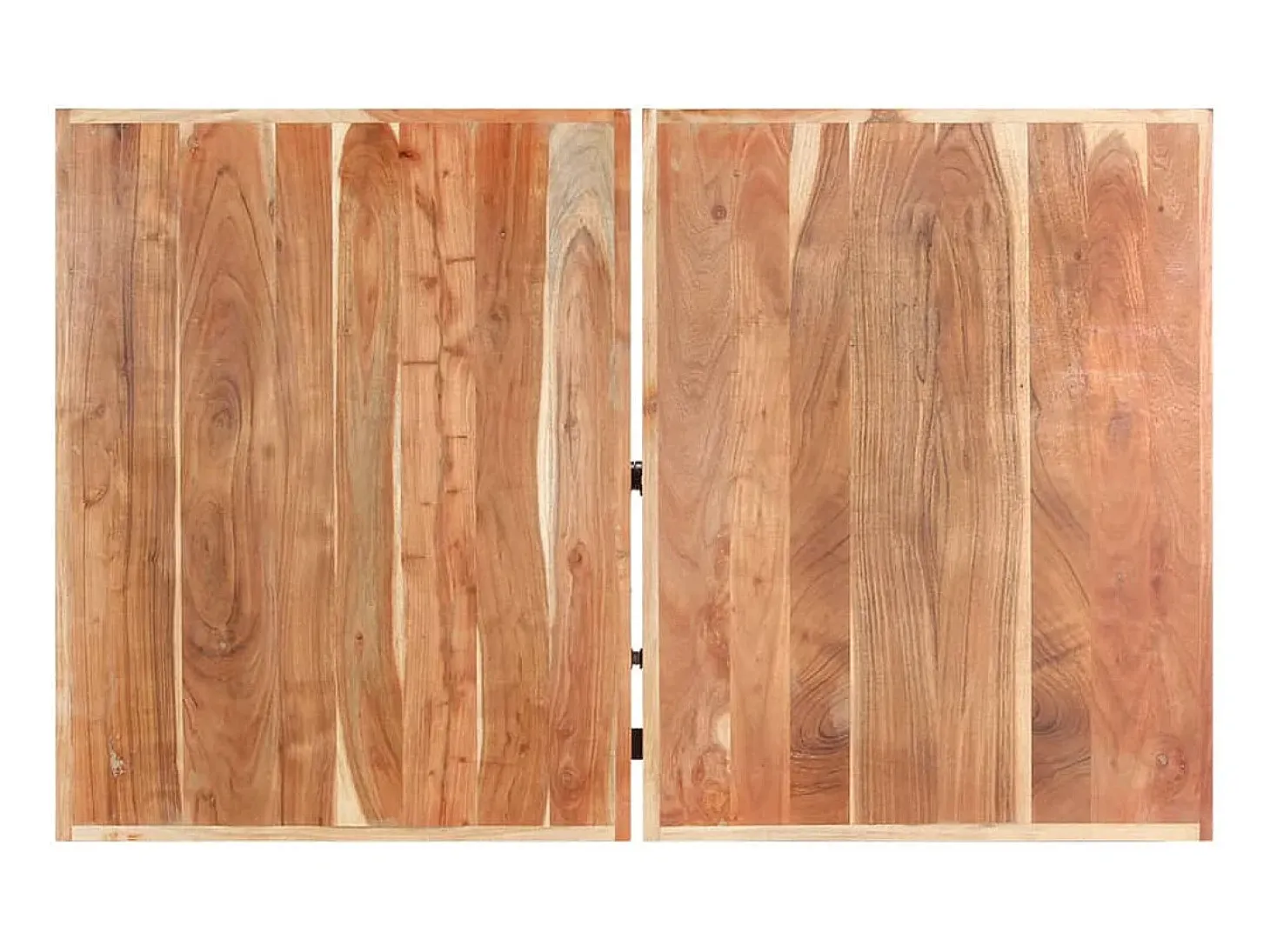 Mesa de centro de madera maciza de acacia 142x90x42 cm