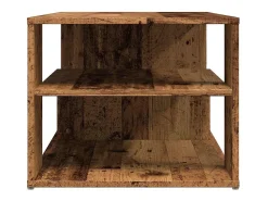 Mesa de centro de madera contrachapada envejecida 100x50x40 cm