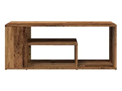 Mesa de centro de madera contrachapada envejecida 100x50x40 cm
