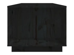 Mesa de centro de madera maciza de pino negro 110x50x40 cm