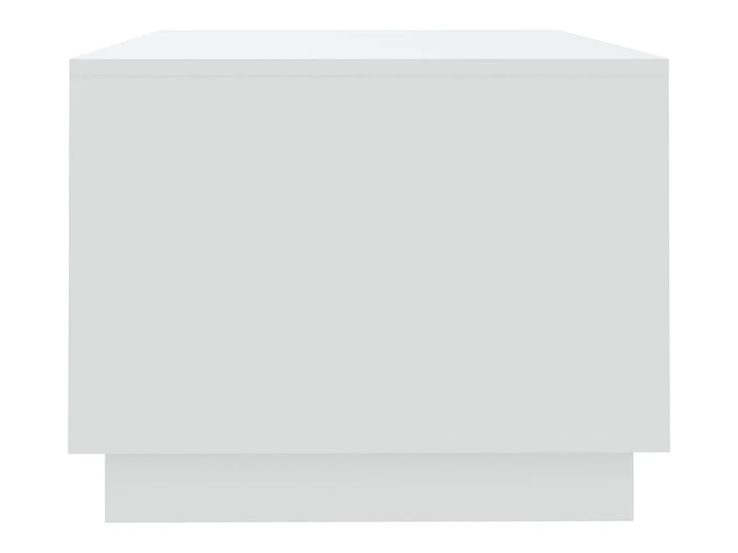 Mesa de centro de madera de ingeniería blanca 102x55x43 cm