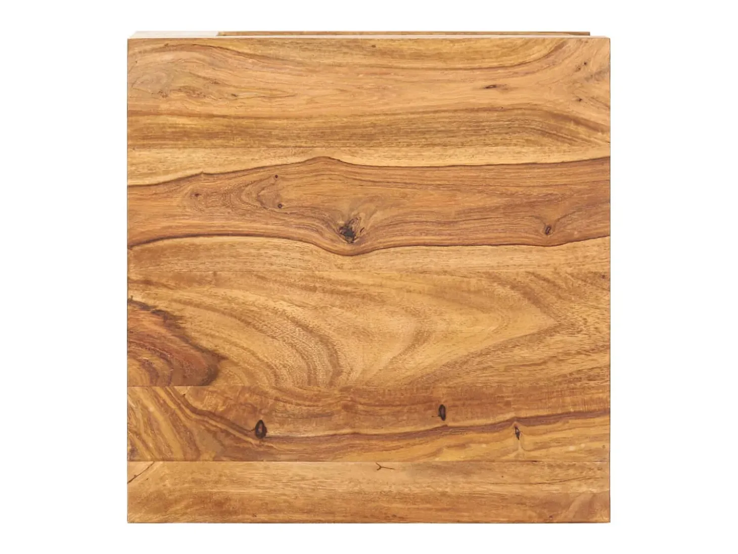 Mesa de centro de madera maciza de acacia 45x45x40 cm ES10916