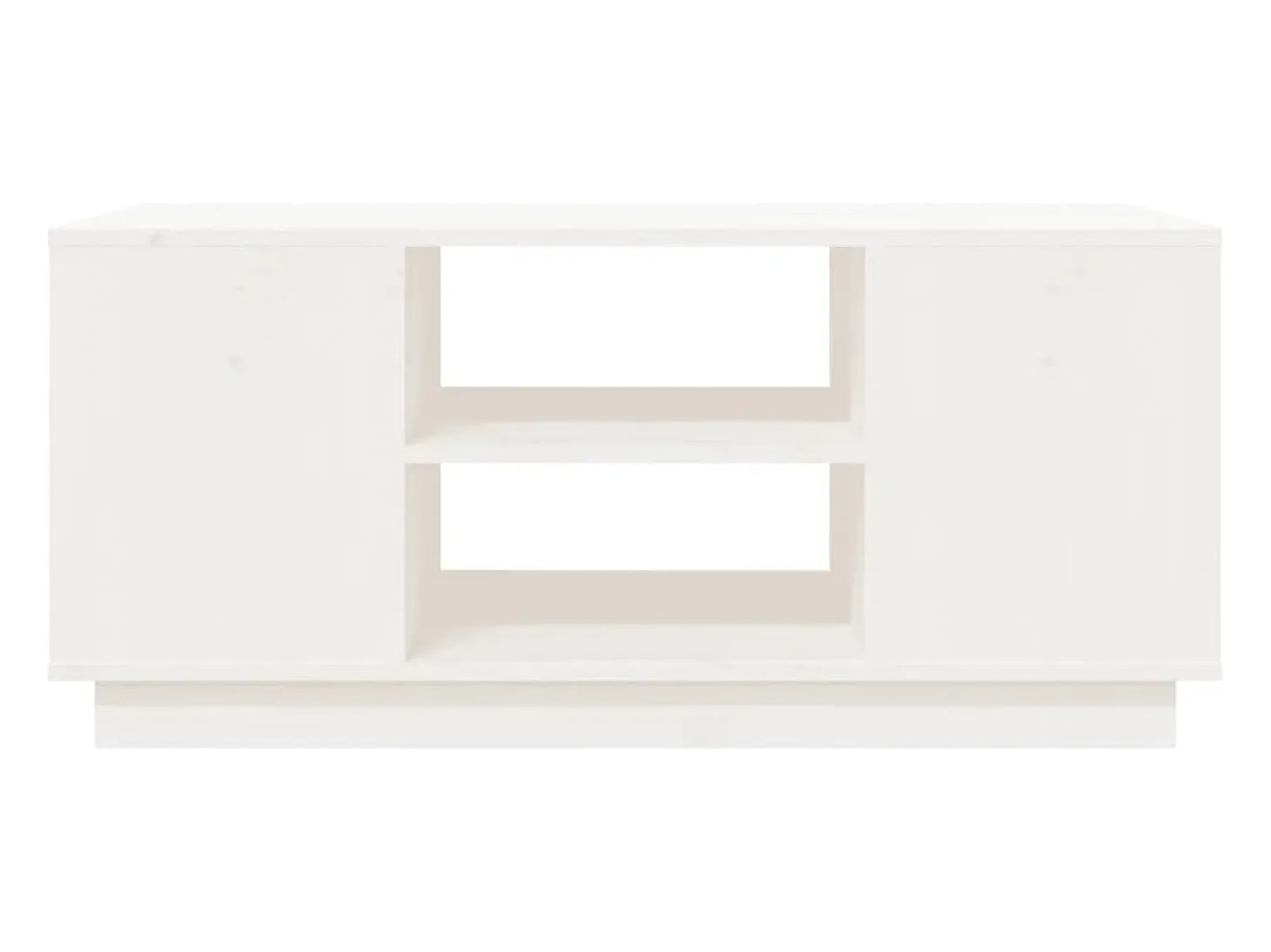 Mesa de centro de madera maciza de pino blanco 90x49x40,5 cm