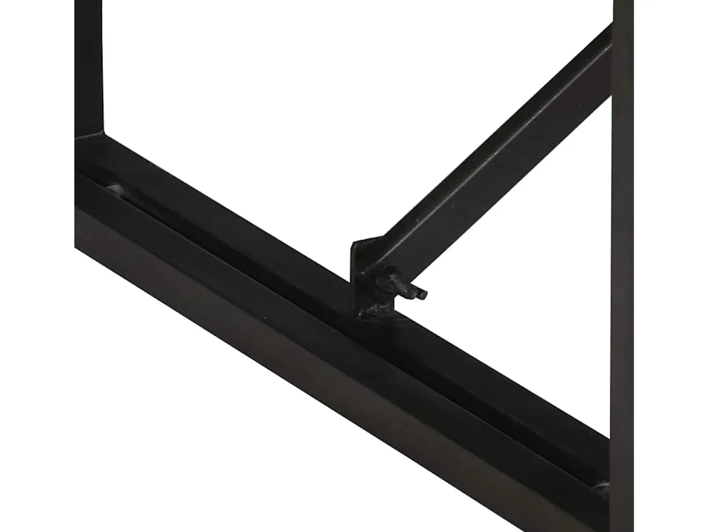 Mesa de centro de madera maciza de mango rugosa 100x50x35 cm